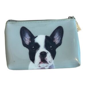 Catseye London Boston Terrier Dog Cosmetic MakeUp Bag Shiny Zipper Case Purse